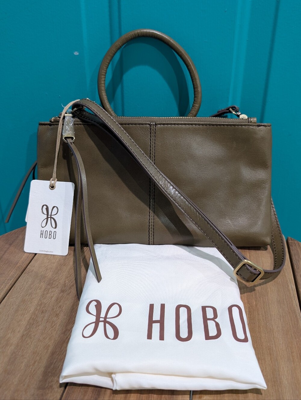 NWT HOBO Sable Crossbody In Olive Veil